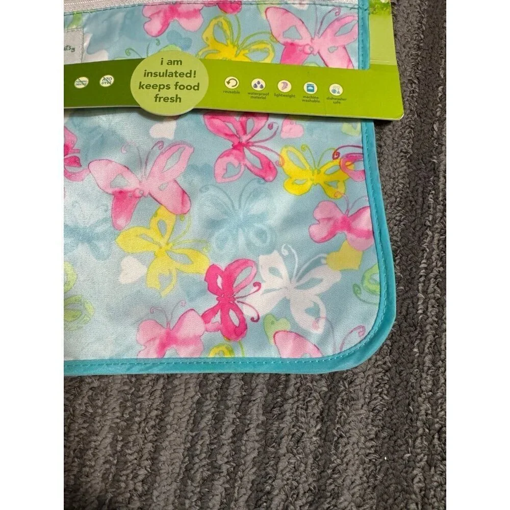 green sprouts Reusable Insulated Sandwich Bags (2 Pack) | Holds Food, Utensils,